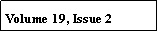 Text Box: Volume 19, Issue 2