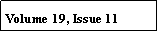 Text Box: Volume 19, Issue 11