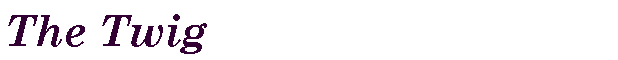 Text Box: The Twig   