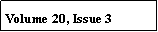Text Box: Volume 20, Issue 3